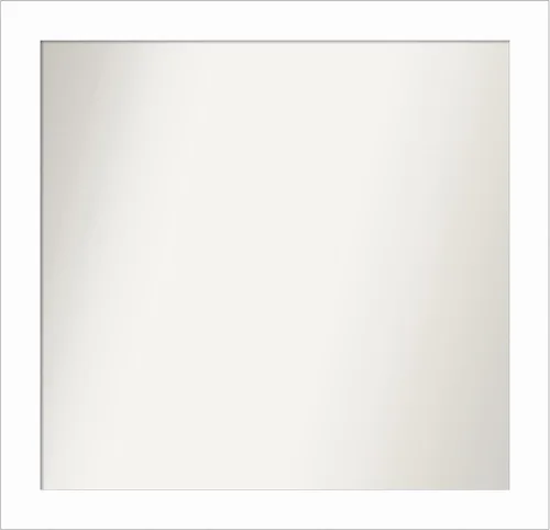 Miniatura 206 de Amanti Art Espejo de baño blanco para sobre el fregadero, 24 x 24 pulgadas, hecho a medida, espejo de tocador cuadrado blanco estrecho, marco