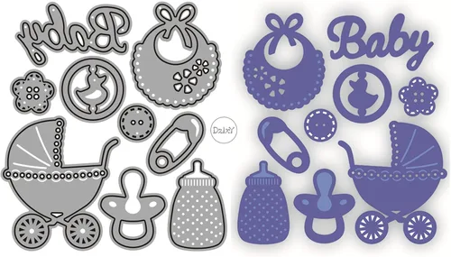 Miniatura 3 de DzIxY Mochila Zapatos Troqueles de corte de metal para kit de fabricación de tarjetas, troqueles de papel en relieve, plantillas de máquina de 8