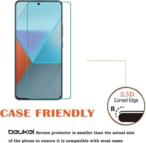 Miniatura 4 de (3 unidades) Compatible con Xiaomi Redmi Note 13 Pro 5G / Redmi Note 13 Pro Protector de pantalla de vidrio templado, sensible al tacto, compatible