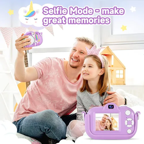 Miniatura 5 de MAVOKIS Cámara digital para niños de 3 a 8 años, cámara 1080P para niños con tarjeta SD de 32 GB, juguetes para niñas de 6 a 9 años, regalos