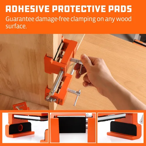 Miniatura 7 de PONY Paquete de 2 abrazaderas para gabinete, 8510 Cabinet Claw, abrazaderas de marco frontal para instalar gabinetes, límite de carga 440 libras