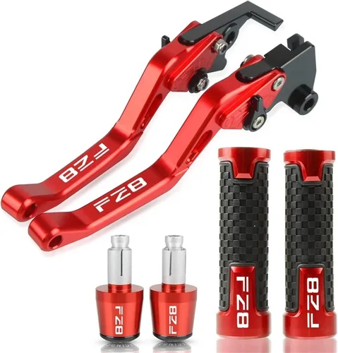 Miniatura 20 de Embrague Accesorios de motocicleta CNC Palanca de embrague de freno Manillar Manillar Agarres extremos para FZ8 FZ-8 2010-2018 2017 2016 2015 2014