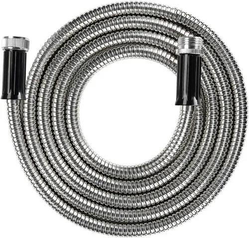 Miniatura 8 de Beaulife Manguera de Jardín de Metal de 25 pies Flexible Sin Torceduras Ligera Manguera de Agua Potable para RV Manguera de Extensión Manguera Líder