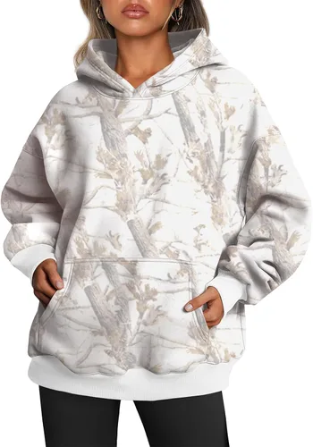 Miniatura 185 de Trendy Queen - Sudaderas extragrandes con capucha para mujer, suéteres de manga larga, sin botones, de vellón, de otoño, ropa de invierno