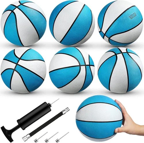 Miniatura 12 de Honoson Paquete de 6 unidades de baloncesto para piscina acuática, de goma, impermeables, para fiestas de verano en el lago