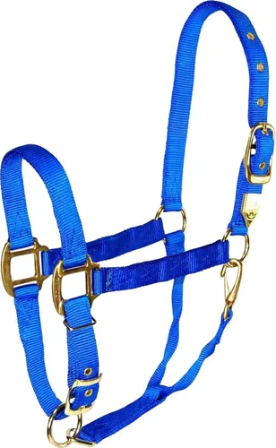 Miniatura 14 de Hamilton, Halter de 1 pulgada con barbilla ajustable, azul baya, 800-1100 libras