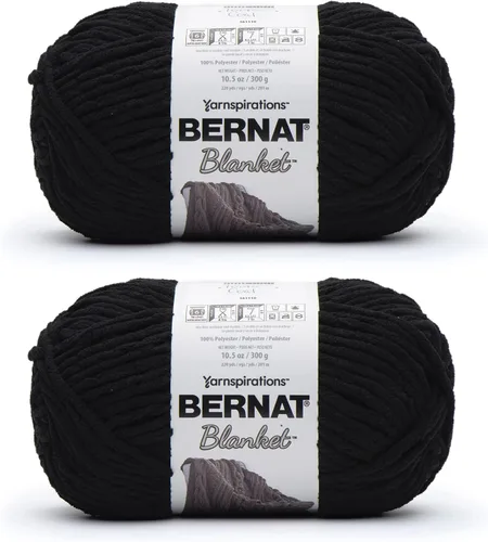 Miniatura 41 de Bernat - Estambre para mantas súper esponjoso acrílico, 2 paquetes de 300g/10.5 onzas, #6, chenilla gruesa de peso pesado para tejer y crochet