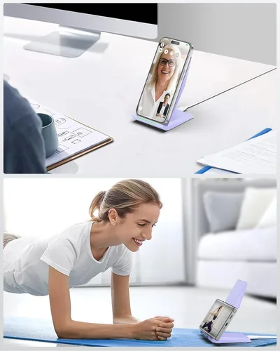 Miniatura 8 de Cargador inalámbrico NANAMI con cargador USB C - Soporte de carga rápida inalámbrica certificado Qi compatible con iPhone 17/16/15/14/13/12, base