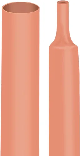 Miniatura 40 de XHF Tubo termorretráctil blanco impermeable de 1/4 de pulgada 3:1 con certificación UL, 20 pies, cable de alambre de grado marino, sellado