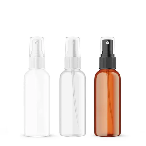 Miniatura 11 de SEVENHEAD Botella atomizadora de aceite esencial de plástico de 2.0 fl oz, 2 onzas, tres colores, transparente, blanco, ámbar, botella pequeña