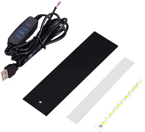 BOOWAN NICOLE Kit de luces con interruptor para proyectos de bricolaje - Actuador de botón - Funcionamiento manual - Color A0075