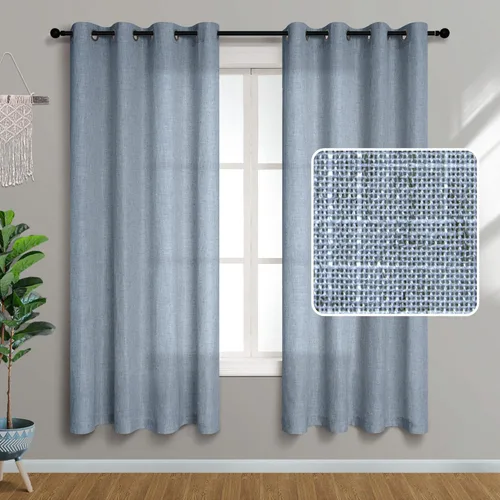 Miniatura 17 de Pitalk Cortinas de dormitorio azul oscuro de 72 pulgadas de largo con ojales, decoración náutica costera masculina, decoración náutica, Azul marino