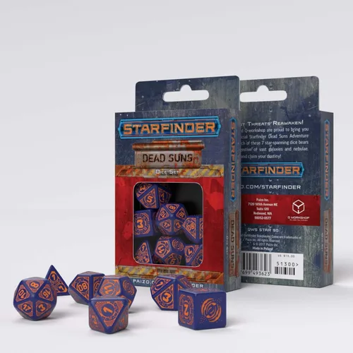 Miniatura 2 de Q-Workshop Starfinder Dead Suns Juego de dados 7 juegos de mesa
