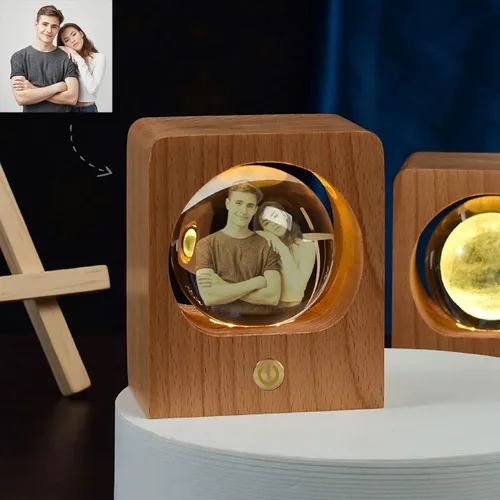Miniatura 15 de Foto de cristal personalizada, regalos personalizados con tu propia foto para mamá, papá, pareja, familia, impresión en color personalizada, regalos