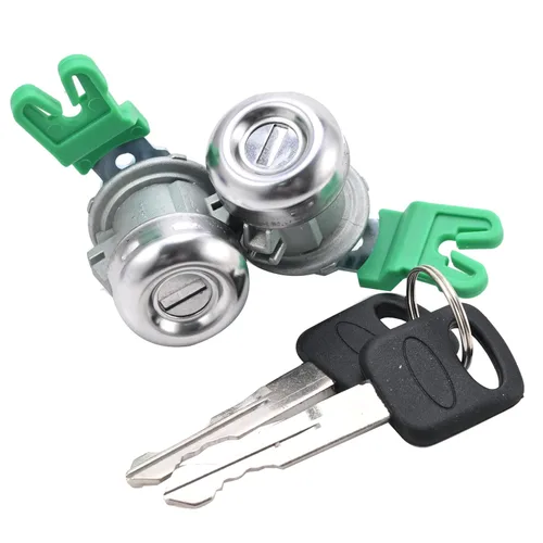 Miniatura 8 de Cilindro de cerradura de puerta con juego de llaves compatible con Ford F150 1997-2011 F250 1997-99 F350 Super Duty 1998-2016 - Sustituye a