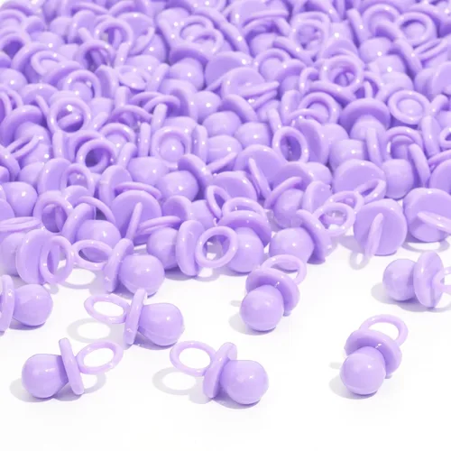 Miniatura 14 de 36 chupones de plástico para juego de baby shower, chupetes de baby shower de 2.75 pulgadas, chupetes azules para decoración de baby shower