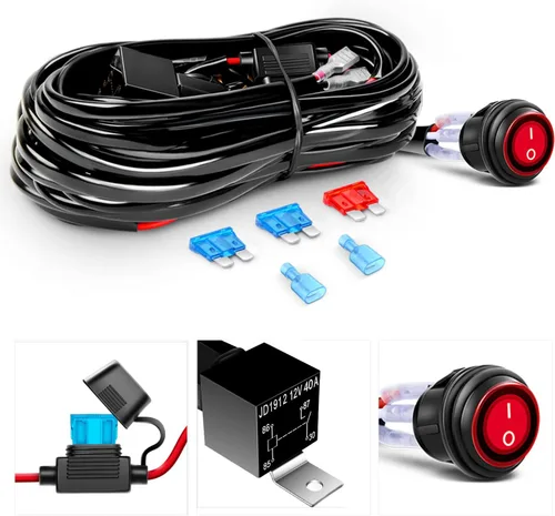 Miniatura 4 de GOOACC Barra de luz LED ámbar de triple fila de 12 pulgadas, 240W, 30000LM, combo de inundación y foco, luz de trabajo todoterreno para conducción