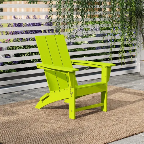 Miniatura 13 de Costaelm Sillas para hoguera, silla al aire libre HDPE silla Adirondack, moderna silla de porche de patio, porche delantero patio trasero, sillas
