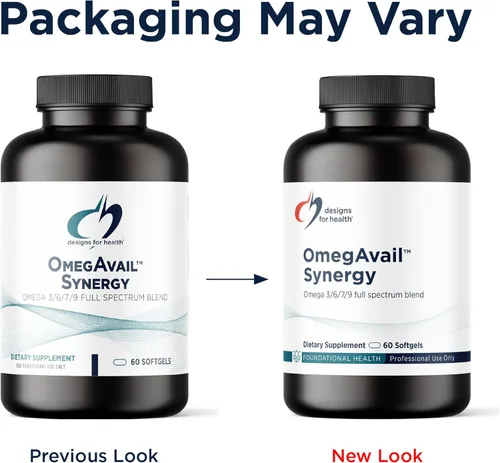 Miniatura 4 de Designs for Health OmegAvail Synergy - Complejo Omega para adultos - Omega 3-6-7-9 ácidos grasos de borraja y aceite de macadamia + aceite