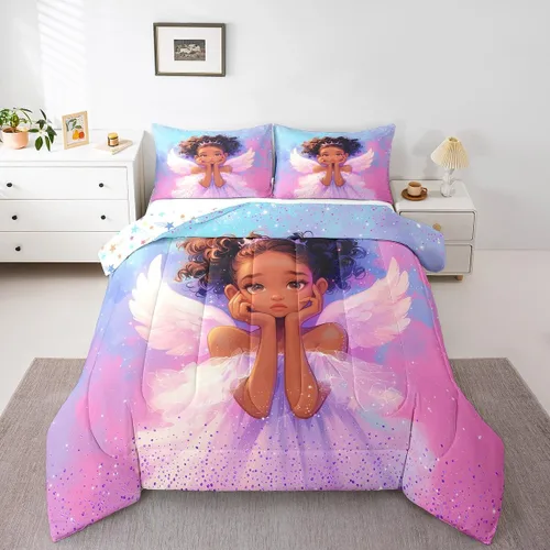 Miniatura 32 de Manfei Juego de Edredón Floral de Acuarela Tamaño Twin, Juego de Ropa de Cama de Flores Botánicas y Hojas 2 piezas, Edredón de Plumón de Flores