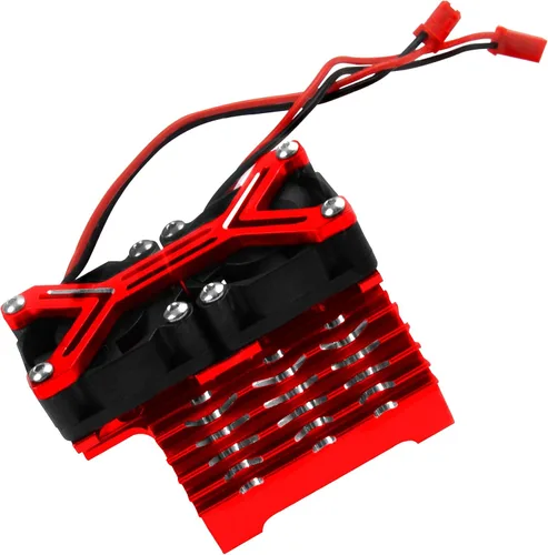 Miniatura 3 de Ventilador de refrigeración de disipador de calor dual para motor 40-42mm Compatible con 1/7 1/8 Arrma Traxxas coche RC se ajusta a los motores 4068