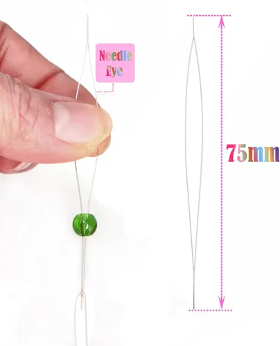 Miniatura 4 de LPBeads 12 rollos de 0.8mm de hilo elástico para hacer joyería de pulseras con agujas y regla para ensartar cuentas