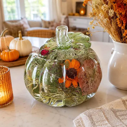Miniatura 5 de Molde de resina para tarro de calabaza, molde para frascos, moldes de resina epoxi para Halloween, moldes de silicona de calabaza, otoño, decoración