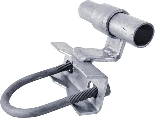 Miniatura 9 de Jake Sales Soporte de riel para puerta rodante/deslizante - Montaje en pared: para tubería de riel de 1-5/8" [parte trasera plana]