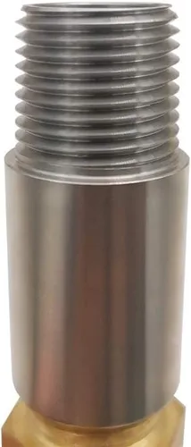 Miniatura 3 de MENSI Válvula pulverizadora de boquilla mezcladora de aire de 1/2 pulgada para fogata de gas propano en acero inoxidable, latón
