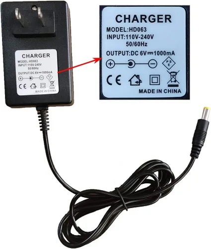 Miniatura 5 de Cargador de 6V para Autos Montables para Niños, Cargador de Batería de 6 Voltios Best Choice Products Wrangler SUV Kid Trax Dynacraft Carro