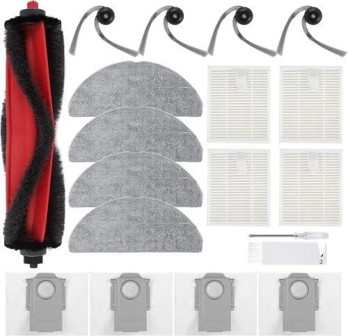 VIEWALL Q7M5 - Kit de accesorios de repuesto para aspiradora robot Roborock Q7 M5/M5+, Q7 L5/L5+ Plus, 1 cepillo principal, 4 filtros HEPA, 4