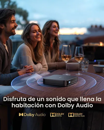 Miniatura 6 de Dangbei Proyector láser portátil Atom, Google TV con Netflix oficial, 1200 lúmenes ISO, pantalla de 180 pulgadas, 1080p (entrada 4K), listo para 3D