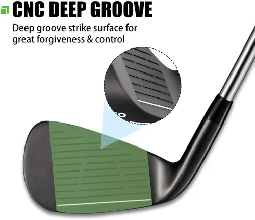 Miniatura 2 de MAZEL WM-X1/2 Hierros individuales para palos de golf para hombres 1,2,3,4,5,6,7,8,9, Pitching Wedge, Approach Wedge, Sand Wedge con ejes