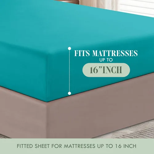 Miniatura 5 de Elegant Comfort Lujoso juego de ropa de cama suave y acogedor de 6 piezas estilo egipcio, calidad prémium hotelera, 1500 hilos, resistente a