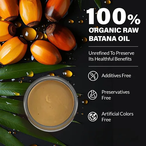 Miniatura 2 de Aceite de batana para el crecimiento y nutrición del cabello, Batana 100% cruda sin refinar de Honduras, fortalece, hidrata, reduce la caída