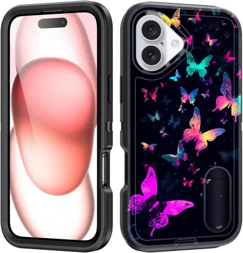 Miniatura 144 de Funda para iPhone Air con soporte integrado, a prueba de golpes, polvo y caídas, 3 capas, grado militar, funda protectora para iPhone Air de 6.5