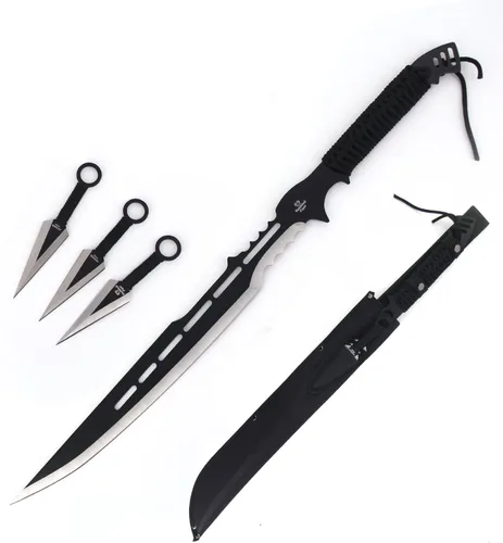 Miniatura 9 de Snake Eye Tactical - Espada Ninja de Diseño Fantástico con Funda de Nylon Negro