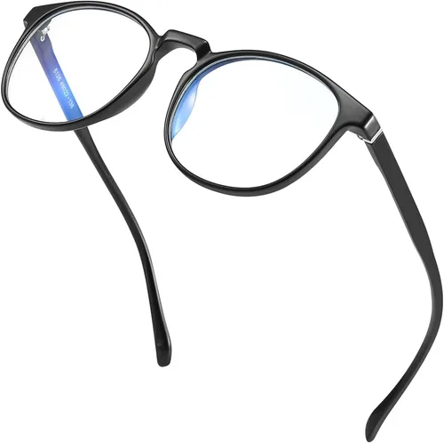 Miniatura 9 de Lentes de bloqueo de luz azul, lentes de computadora, antifatiga ocular, lentes de marco ligero, para hombres/mujeres (ámbar)