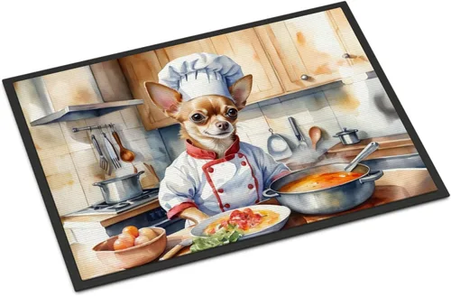 Miniatura 152 de Caroline's Treasures DAC6179MAT Affenpinscher - Tapete para puerta delantera, para interiores y exteriores, para entrada, antideslizante, lavable