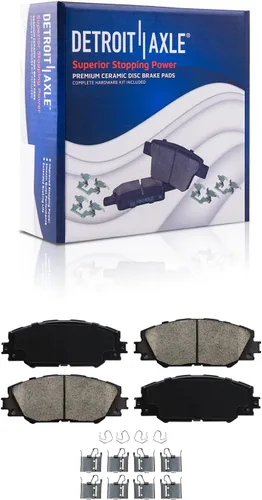 Miniatura 102 de Detroit Axle - Pastillas de freno traseras para Mercedes-Benz C230 C240 C280 C320 C350 CLK320 CLK350 CLK430 E300 E320 E420 E430 SLK350, pastillas