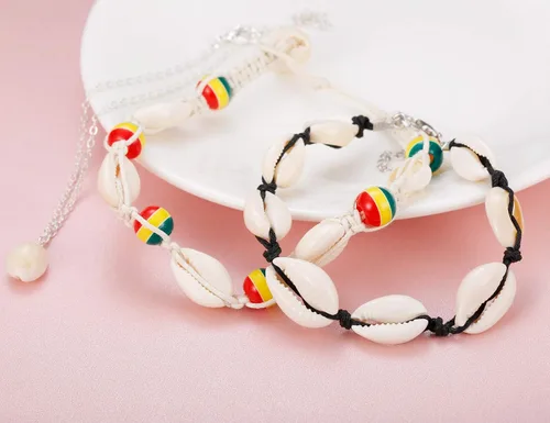 Miniatura 5 de Finrezio 8-12PCS Anklets for Women Girls Adjustable Boho Turtle Starfish Beach Ankle Bracelets Foot Jewelry Set Handmade