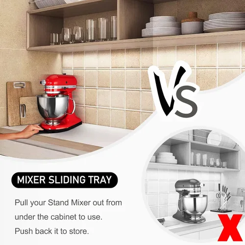 Miniatura 3 de Deslizador Mejorado para Batidora Kitchenaid, Bandeja Deslizante para Electrodomésticos de Cocina, Bandeja Deslizante Transportadora de Batidora