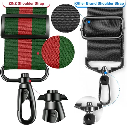 Miniatura 46 de ZINZ Correa de hombro universal de 59 pulgadas con almohadilla transpirable fija ultra gruesa, correa de hombro ajustable y resistente para bolsa