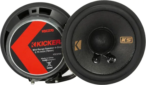 Miniatura 17 de Par de altavoces coaxiales KICKER 51KSC404 KS-Series de 4 pulgadas con tweeters de 1.27 cm, 4 ohmios