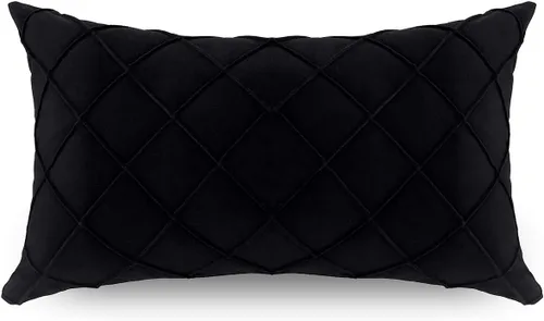 Miniatura 10 de PLWORLD Funda de almohada beige de 20 x 20 pulgadas, funda de cojín cuadrada decorativa plisada y sólida, funda de almohada texturizada