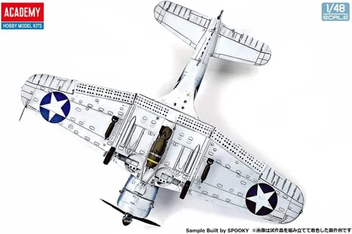 Miniatura 7 de Academy 12345 1/48 US Navy SBD-3 Dauntless, Operación Midway Modelo de plástico, color moldeado