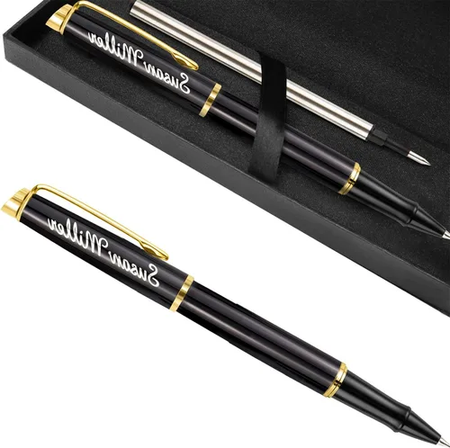 Miniatura 10 de Bolígrafos personalizados, bolígrafo grabado para hombres, bolígrafos de tinta de gel personalizados, bolígrafo de escritura regalo para graduación