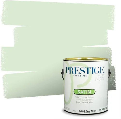 Miniatura 122 de PRESTIGE Pintura exterior e imprimación en uno, aloe, plano, 1 galón