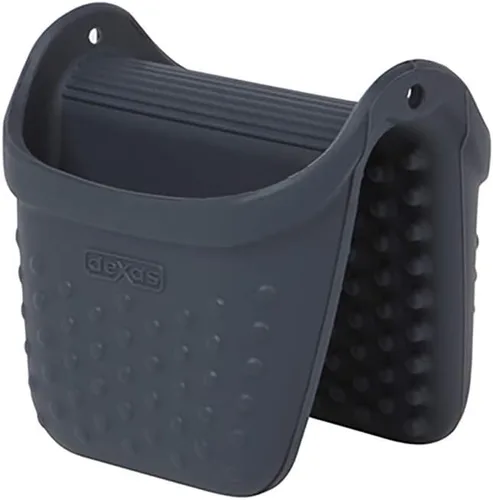 Miniatura 12 de Dexas Mini guante de horno de silicona con puntas elevadas, resistente al calor hasta 450 °F, verde, apto para lavavajillas de 3.5 pulgadas