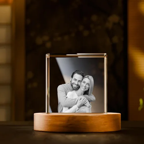 Miniatura 14 de Artmosphere Foto de cristal 3D, regalo de fotos personalizado para padre, marido, hombres y abuelo, gran regalo personalizado con tu propia foto